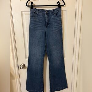 Stylish Blue Flare Women's Jeans